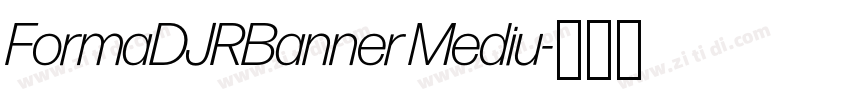 FormaDJRBanner Mediu字体转换 FormaDJRBanner Mediu字体转换